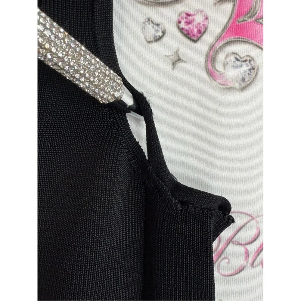 Danier tank top stretchy classic knit knitted Black Sleeveless Tank Top